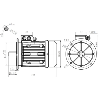 Silnik elektryczny 7,5kW 1400 obr/min. 132B5